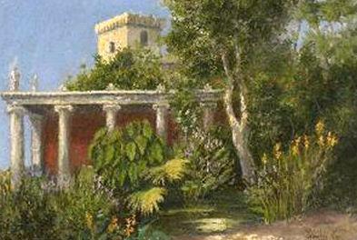 Ridolfo Schadow Garten in Alexandria France oil painting art
